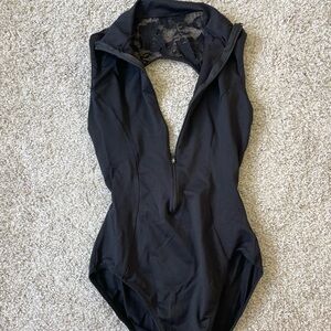 Open Back Leotard with Lace